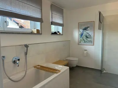 Ein Badezimmer in der Unterkunft Ferienwohnung Mühlbach