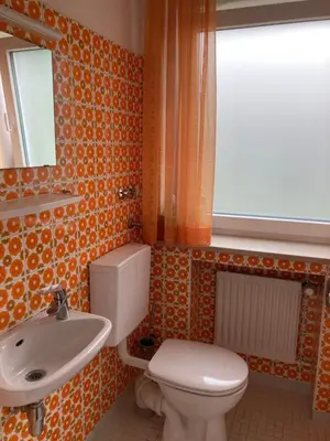 Ein Badezimmer in der Unterkunft FeWo Anne