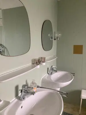 Ein Badezimmer in der Unterkunft FeWo Anne