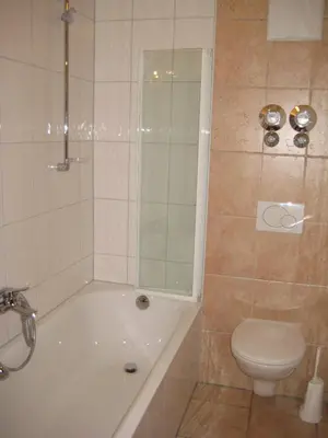 Ein Badezimmer in der Unterkunft Bergblick