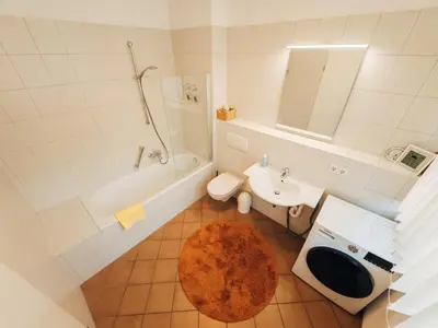 Ein Badezimmer in der Unterkunft Ferienwohnung Ammersee