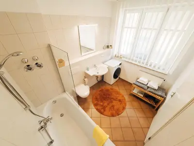 Ein Badezimmer in der Unterkunft Ferienwohnung Ammersee