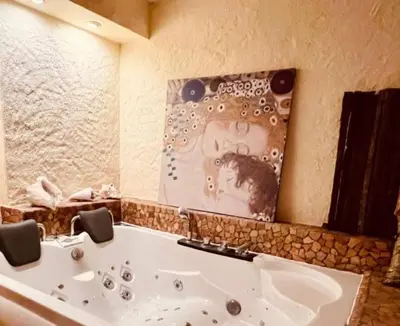 Ein Badezimmer in der Unterkunft Weil ich es mir wert bin