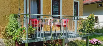 Ein Garten an der Unterkunft Studio Orth