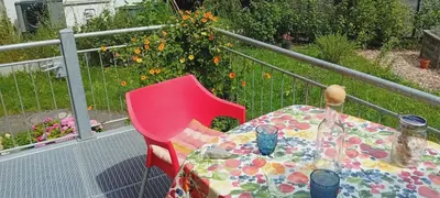 Ein Balkon oder eine Terrasse in der Unterkunft Studio Orth