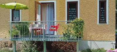 Ein Balkon oder eine Terrasse in der Unterkunft Studio Orth