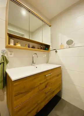 Ein Badezimmer in der Unterkunft House with Garden 91sqm Munich-Airport-Freising