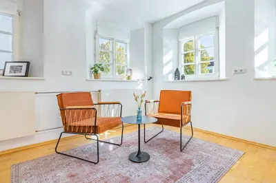 Ein Sitzbereich in der Unterkunft SMS-Homes I Auszeit in der Altstadt