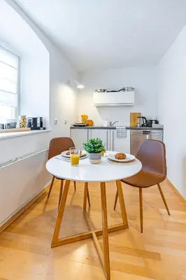 Küche/Küchenzeile in der Unterkunft SMS-Homes I Auszeit in der Altstadt