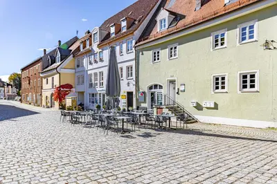 Das Gebäude in dem sich die Ferienwohnung befindet