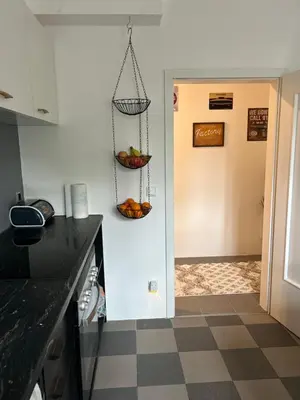 Küche/Küchenzeile in der Unterkunft Stilvolle, große Ferienwohnung in der Hallertau, Nähe Pfaffenhofen & Scheyern
