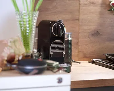 Küche/Küchenzeile in der Unterkunft Tinyhouse für Gesundheitsbewusste