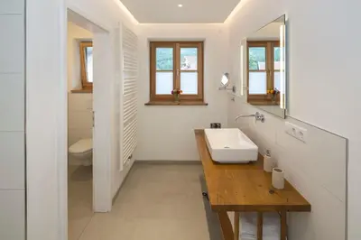 Ein Badezimmer in der Unterkunft Berggeist