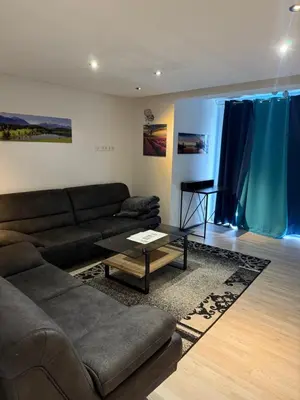 Ein Sitzbereich in der Unterkunft Stilvolle Wohnung im Erdgeschoss