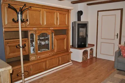 Küche/Küchenzeile in der Unterkunft Ferienwohnung Eschental