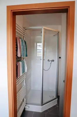Ein Badezimmer in der Unterkunft FeWo Weber