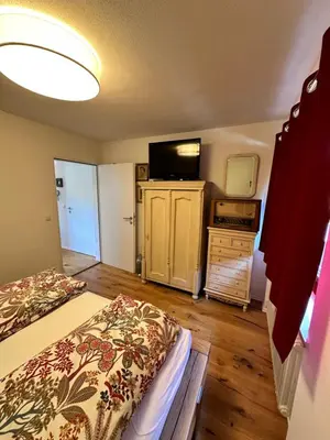 Ein Bett oder Betten in einem Zimmer der Unterkunft Ferienwohnung Stella