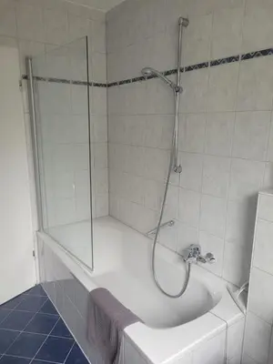 Ein Badezimmer in der Unterkunft Ferienwohnung am Stadtpark