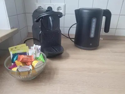 Kaffee-/Teezubehör in der Unterkunft Ferienwohnung am Stadtpark