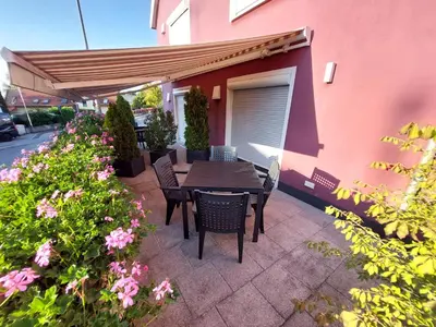 Ein Balkon oder eine Terrasse in der Unterkunft Pension am Kirchberg