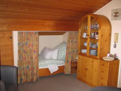 Ein Bett oder Betten in einem Zimmer der Unterkunft Ferienhaus Lang