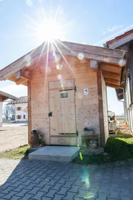 Das Gebäude in dem sich die Ferienwohnung befindet