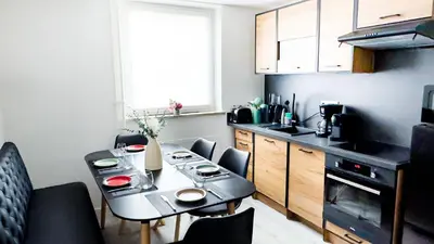 Küche/Küchenzeile in der Unterkunft Nahe Rathaus & Dom - 1,5-, 2- oder 3 ZKB-Apartments im Zentrum