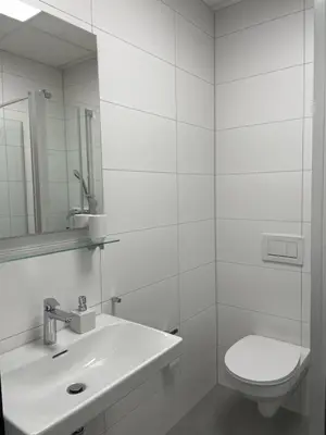 Ein Badezimmer in der Unterkunft SweetHome - Studio Apartment Ergolding