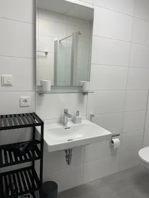 Ein Badezimmer in der Unterkunft SweetHome - Studio Apartment Ergolding