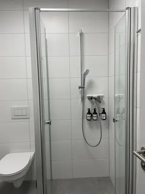 Ein Badezimmer in der Unterkunft SweetHome - Studio Apartment Ergolding