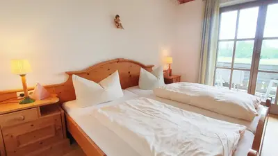 Ein Bett oder Betten in einem Zimmer der Unterkunft Pension Steiner