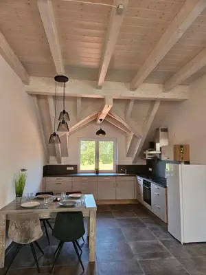 Küche/Küchenzeile in der Unterkunft Moderne,ruhige Ferienwohnung in Eicherloh