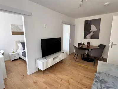 TV/Unterhaltungsangebot in der Unterkunft Modern City Apartment 1