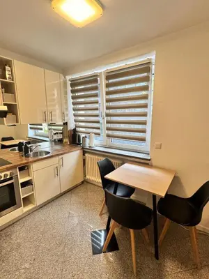 Küche/Küchenzeile in der Unterkunft Modern City Apartment 1