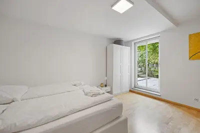 Ein Bett oder Betten in einem Zimmer der Unterkunft 3 Zimmer EG Wohnung in Stephanskirchen