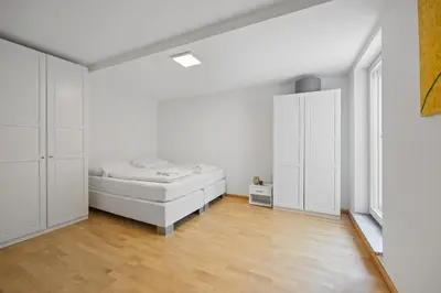 Ein Bett oder Betten in einem Zimmer der Unterkunft 3 Zimmer EG Wohnung in Stephanskirchen