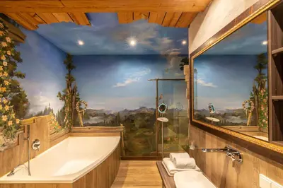 Ein Badezimmer in der Unterkunft Lebensart am See
