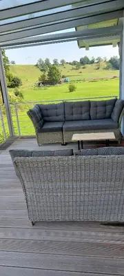 Ein Balkon oder eine Terrasse in der Unterkunft Elaine