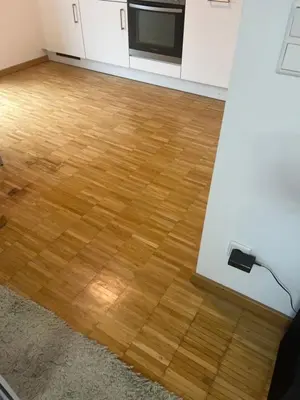 Küche/Küchenzeile in der Unterkunft 1 Zimmer mit 3 Betten