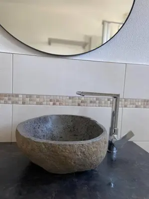 Ein Badezimmer in der Unterkunft Ferienwohnung mit 3 Schlafzimmern im 1 Stock