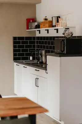 Küche/Küchenzeile in der Unterkunft Idyllisches Apartment mit exklusivem Whirlpool