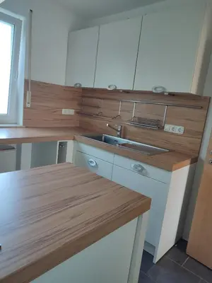 Küche/Küchenzeile in der Unterkunft Ferienwohnung Weitblick