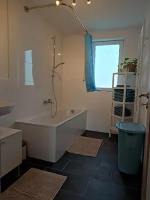 Ein Badezimmer in der Unterkunft Ferienwohnung Weitblick