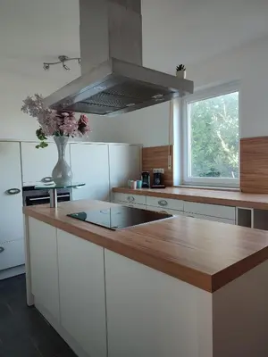Küche/Küchenzeile in der Unterkunft Ferienwohnung Weitblick