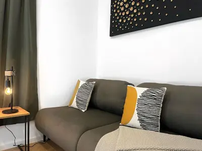 Ein Sitzbereich in der Unterkunft LeNi Living - Klein! Fein! Dein!