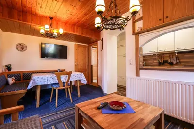 Küche/Küchenzeile in der Unterkunft Ferienhaus Rosengarten