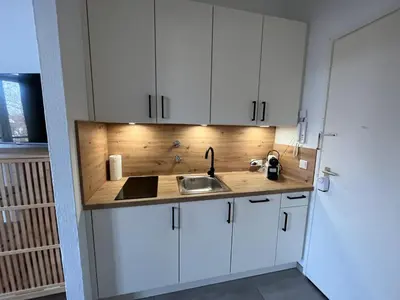 Küche/Küchenzeile in der Unterkunft Cozy one bedroom apartment in Augsburg