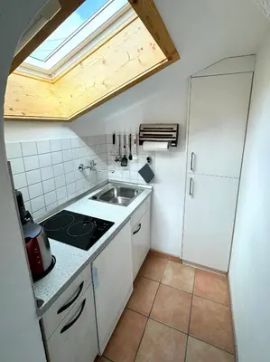 Küche/Küchenzeile in der Unterkunft Ferienwohnung Grasegger