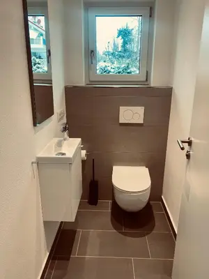 Ein Badezimmer in der Unterkunft Liboria I Stylische Maisonette Wohnung Alpenblick I 4min zum See