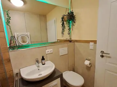 Ein Badezimmer in der Unterkunft Ferienwohnung Sunseid n